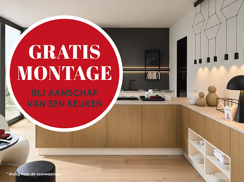 Gratis montage bij aanschaf van een keuken